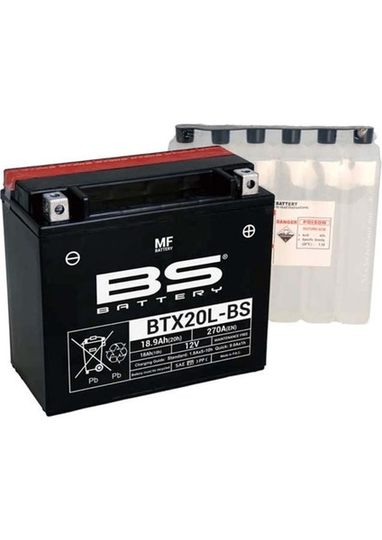 BTX20L- Motosiklet Aküsü
