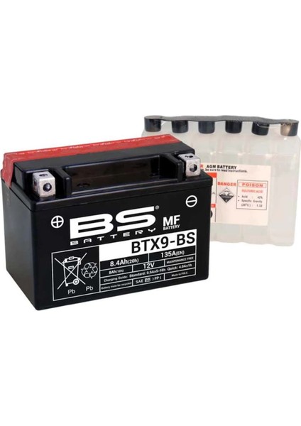 Btx9- Motosiklet Aküsü