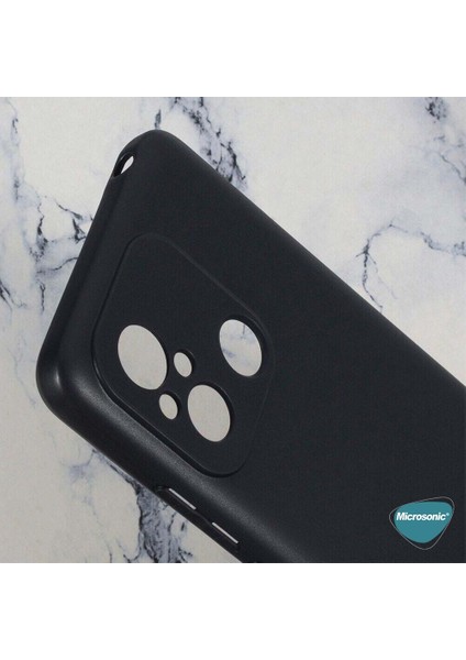 Matte Silicone Xiaomi Redmi 12C Kılıf Siyah
