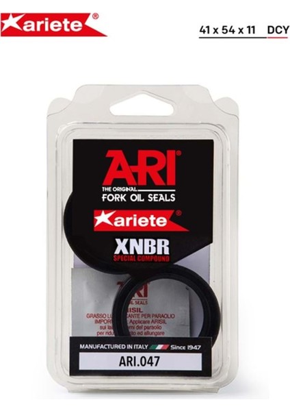 Arıete Kawasakı Vn 1500 Ön Amortisör Yağ Keçesi (96/07) ARI.047 41X54X11 (Çift Yaylı)