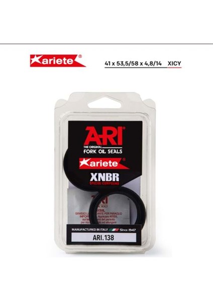 Arıete Suzukı Gsf 650 Bandıt / S Ön Amortisör Toz Keçesi (05/12) ARI.138 41X53,5/58X4,8/14 Toz Keçesi