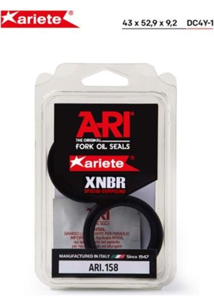 Trıumph Tıger 800 Xc / A / x Ön Amortisör Yağ Keçesi (15/19) Arıete ARI.158 43X52,9X9,2 Tek Yaylı