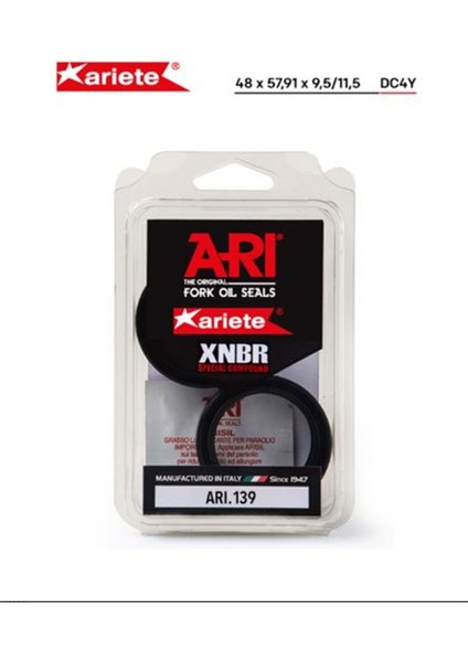 Husqvarna Fc / Fe 450 Ön Amortisör Yağ Keçesi (14/21) Arıete ARI.139 Tek Yaylı