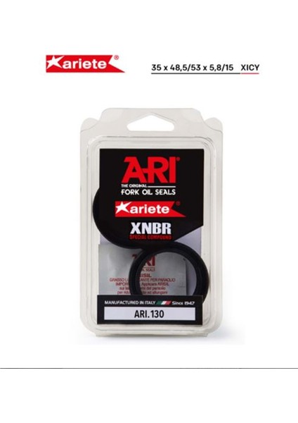 Arıete Yamaha X-MAX125 / Iron Max Ön Amotisör Toz Keçesi (16/20) ARI.130 35X48,5/53X5,8/15 Toz Keçesi