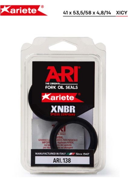 Arıete Xvs A Mıdnıght Star 950 2009 -2013 Ön Amortisör Toz Keçesi
