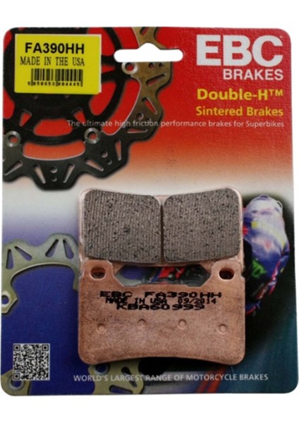 FA390HH Honda CBR600RR/1000RR 05-16,CB1000 09-15 , VFR800F 14-18 Sınter Ön Fren Balatası