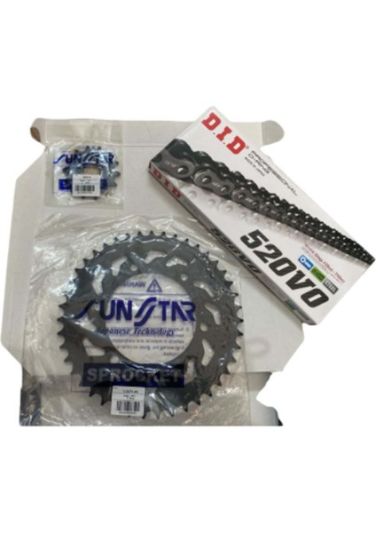 Zincir Dişli Seti Yamaha Yzf R25 250 (2015-2020) Orıng (Çelik) SS520ORING778