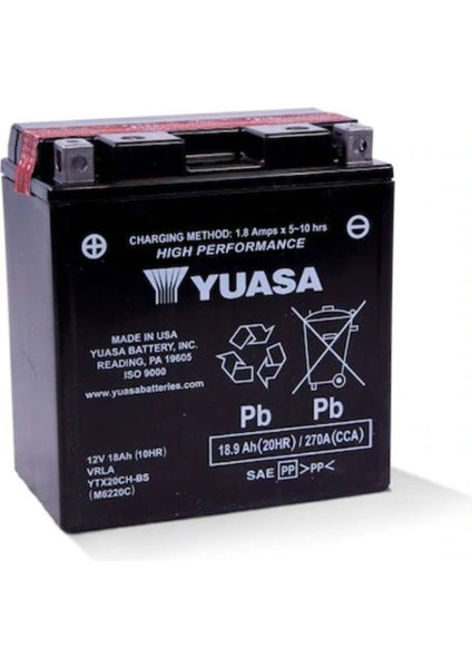 YTX20CH-BS Motosiklet Aküsü