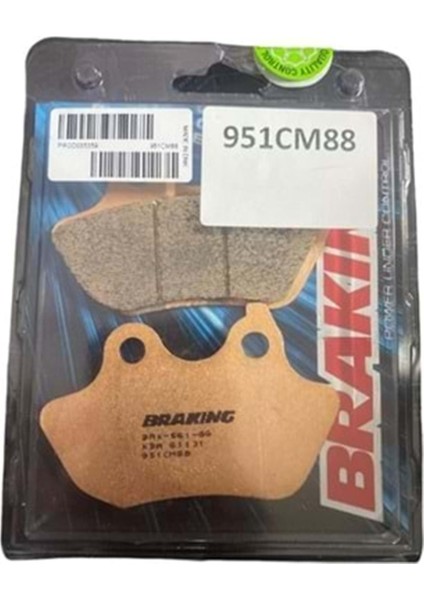 Harley D. Fat Boy (Flstf) 1584 Arka Fren Balatası Sinterli 2007 Brakıng 951CM88