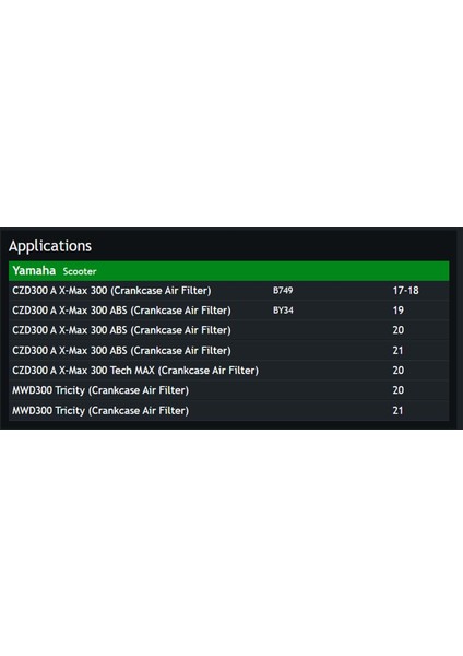 Yamaha Xmax 300 17-18 Debriaj Ön Filtresi Hiflo Hfa 4302 fiyatları