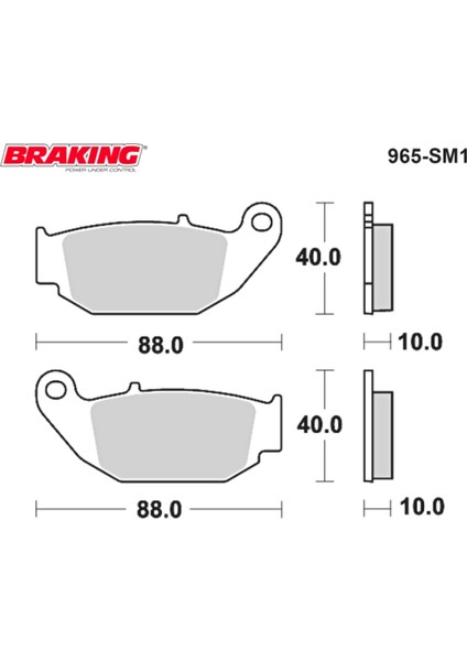 Brakıng 965SM1 Arka Fren Balatası 965SM1