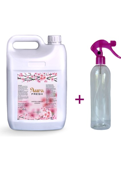 Aura Fresh Japon Kiraz Çiçeği Oda Kokusu 5 Lt + Sprey Şişesi