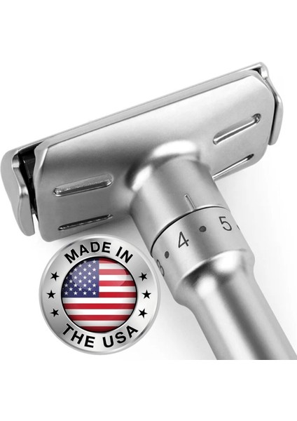 Shave Q7 Full Metal Manuel Tıraş Makinesi + F10 Fırça + Kase + 5 Adet Platinum Jilet