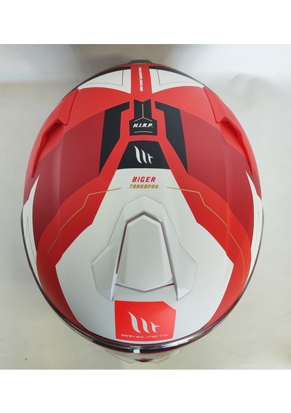 Kask mt Targo Pro Biger C5 Mat Red Şefaf Vizörlü