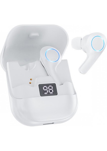 Kablosuz Mikrofonlu Bluetooth Uyumlu 5.0 Kulaklık - Beyaz (Yurt Dışından)