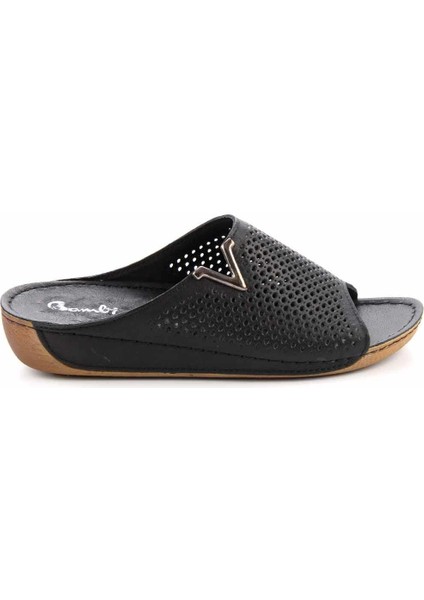 Siyah Leather Kadın Terlik K04278222203 fiyatları