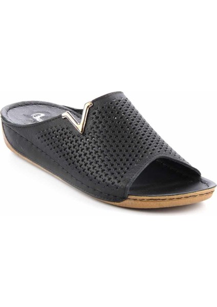 Siyah Leather Kadın Terlik K04278222203 modelleri