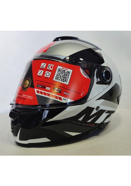 Kask Thunder 4sv Exeo C2 Pearl Black Grey - Iç Güneş Vizörlü