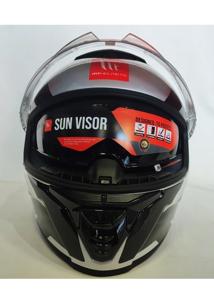 Kask Thunder 4sv Exeo C2 Pearl Black Grey - Iç Güneş Vizörlü