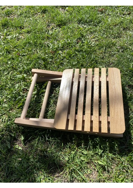 Balkon Için Ahşap Tabure, Katlanır, Pratik Az Yer Kaplar, Saklaması Kolay Taşıması Kolay 1 Adet