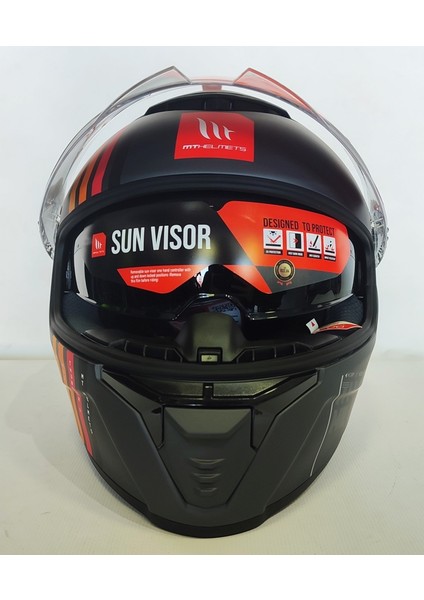 Kask Thunder 4sv Mıl C2 Mat Grey - Iç Güneş Vizörlü