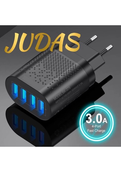 Z5 Çoklu Şarj Adaptörü + J8 Type-C 90 Derece 5A/100W Şarj Kablosu -2mt