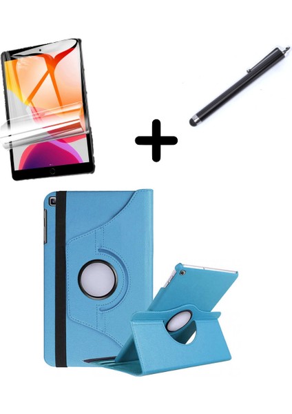 Samsung Galaxy Tab A 8.0 T290 T295 T297 Kılıf Dönen Tablet Kilifi Ekran Koruyucu+Kalem
