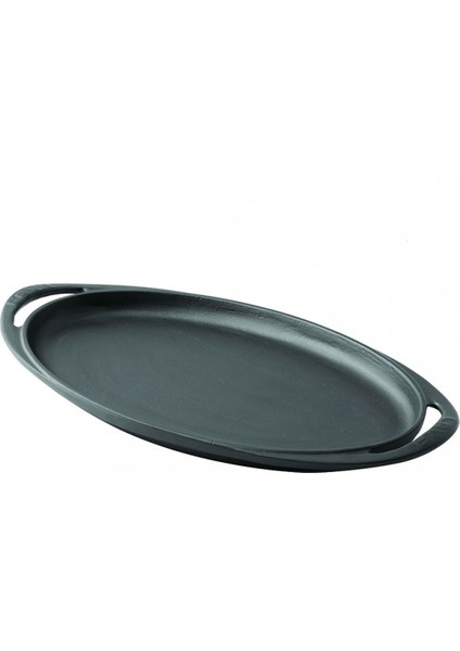 Döküm Oval Kızartma Tavası Döküm Demir Yekpare Kulplu Ölçü 23X40CM.