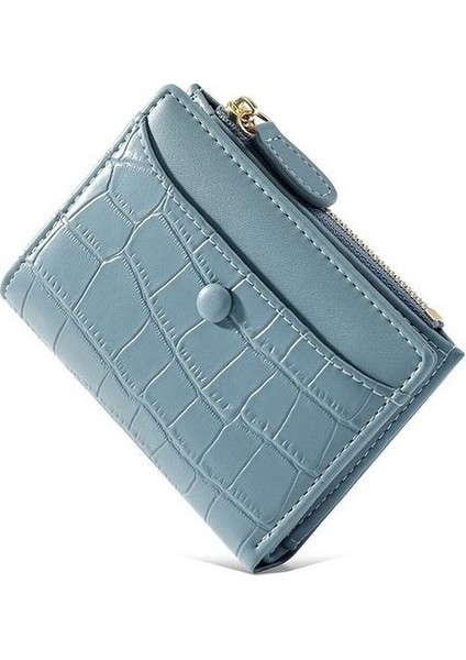 Yeni Taş Desen Pu Bozuk Para Cüzdanı Moda Çok Kartlı Fermuarlı Para Klipsi (Yurt Dışından)