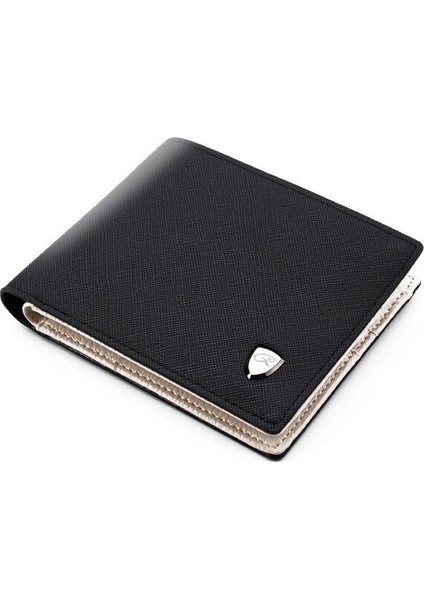 Erkek Kısa Cüzdan Çapraz Kore Küçük Cüzdan Çok Kartlı Iç Deri Cüzdan Fermuar (Yurt Dışından)