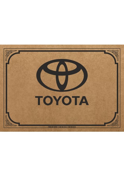 Yatay Toyota Baskılı 50X35 Ebad 100 Adet 135GRAM