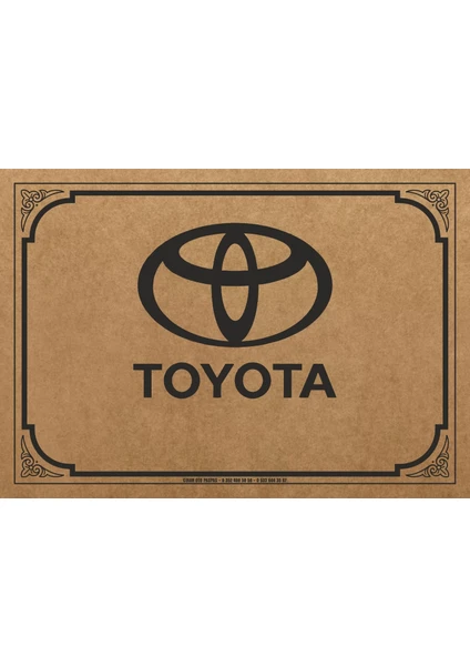 Cihan Kağıtcılık Yatay Toyota Baskılı 50X35 Ebad 100 Adet 135GRAM