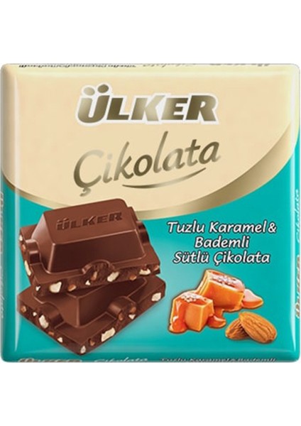 Tuzlu Karamel & Bademli Sütlü Çikolata 60 G