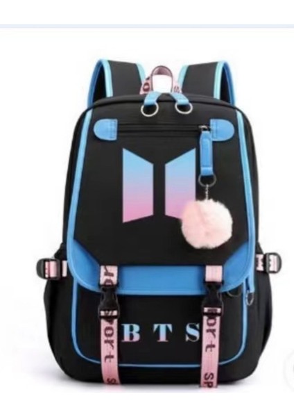 USB Arayüzlü Öğrenciler Için Bts Okul Sırt Çantası (Yurt Dışından)