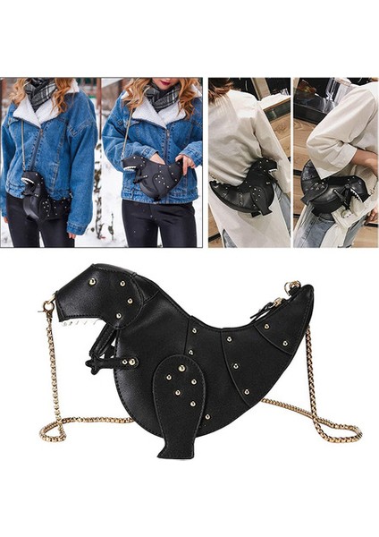 Bayanlar Sevimli Messenger Çanta Perçin Şık Zincir (Yurt Dışından) modelleri