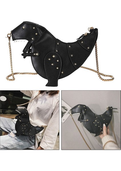 Bayanlar Sevimli Messenger Çanta Perçin Şık Zincir (Yurt Dışından) fırsatları