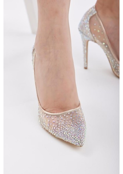 ​​​​sindirella Taş Aksesuarlı Fileli Stiletto indirimleri