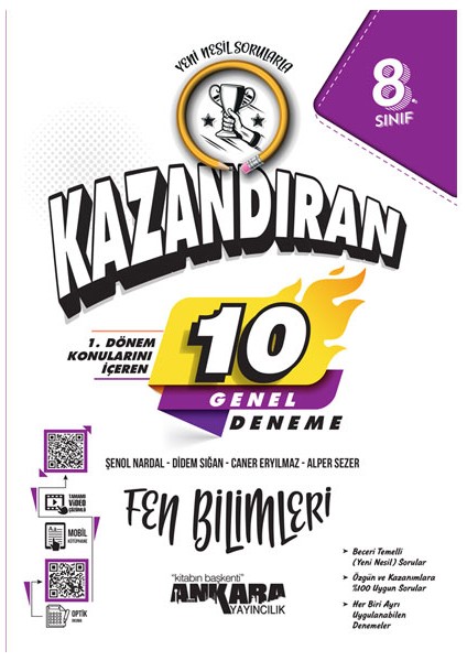 LGS 1 Dönem Konularını Içeren 10 Fen Bilimleri Denemesi Yayınları