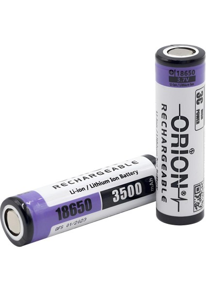 18650 3.7V 3500MAH 3c Şarj Edilebilir Li-Ion Pil