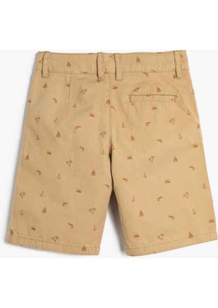 Chino Şort Baskılı Cepli Pamuklu fiyatları