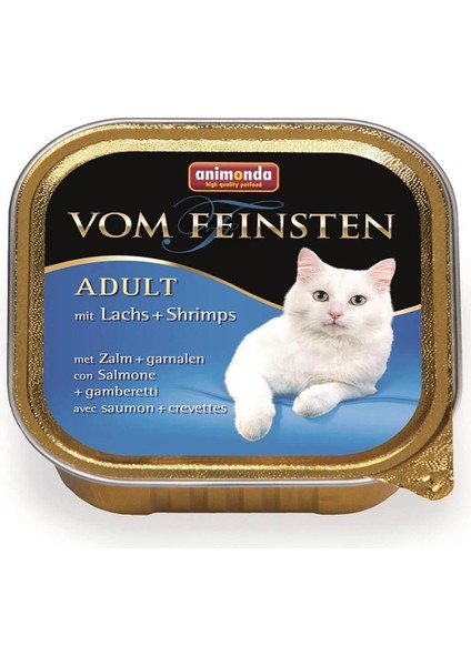 Vom Feinsten Somonlu Karidesli Kedi Yaş Maması 100 gr x 6 Adet