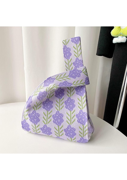 Yüksek Kaliteli Örme Omuzdan Askili Çanta Büyük Kapasiteli Taşınabilir Tote Çanta Dokuma Çanta (Yurt Dışından)