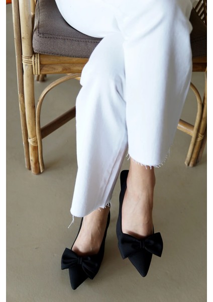 Maribel Siyah Fiyonklu Kadın Topuklu Ayakkabı fiyatları