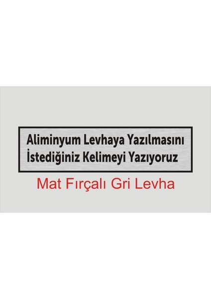 Ofis Kapısı İsimliği Aliminyum Levha Kişiye Özel Uyarlanabilir Kelime Yazılabilir