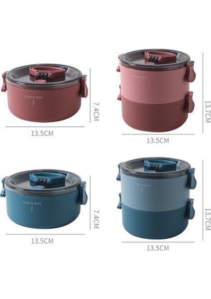 1/2layer Öğle Yemeği Kutusu Gıda Konteyneri Atıştırmalık Yemek Kutusu Yemek Yemeği Konteyneri Saklama Kutusu Termos Öğle Yemeği Kutusu (Yurt Dışından) fiyatları