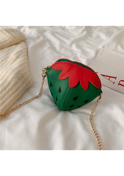 Kızlar Sevimli Çilek Omuz Çantası Mini Messenger Çanta (Yurt Dışından)