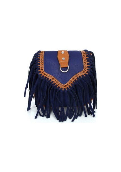 Boho Çanta Püskül Messenger Çanta Çantası Retro Hippi Tasarımcı Kadın Çingene Püskül Boho Omuz Çantası (Yurt Dışından)
