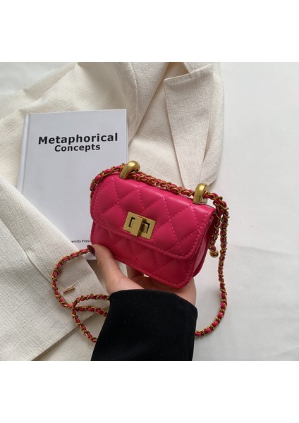 Bayanlar Mini Messenger Çanta Moda Tasarımcı Markası Pu Deri Omuz Messenger Çantası (Yurt Dışından)