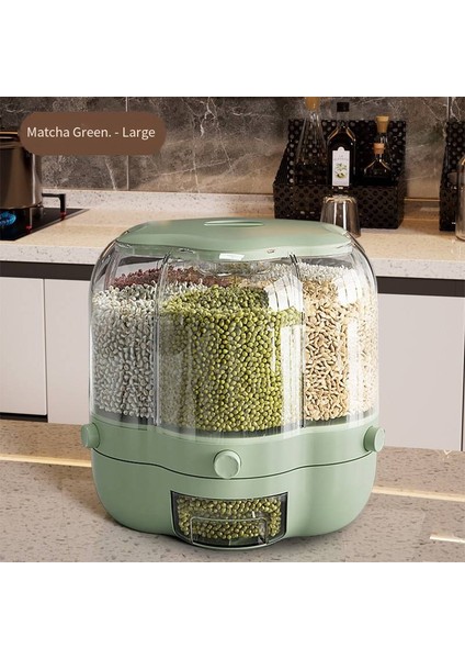 Mutfak Pirinç Depolama Kepçesi Nem Geçirmez Böcek Geçirmez Karınca Döndürülebilir Tahıl Depolama Kapalı Kutu (Yurt Dışından)