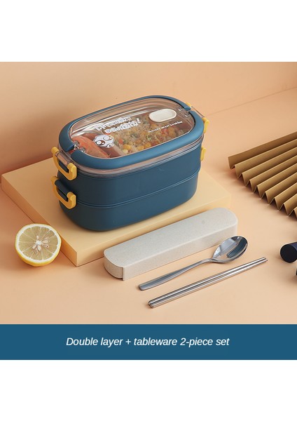 Çok Katmanlı Bento Kutusu Japon Tarzı Taşınabilir Dış Mekan Gıda Kutusu Bölmeler (Yurt Dışından)